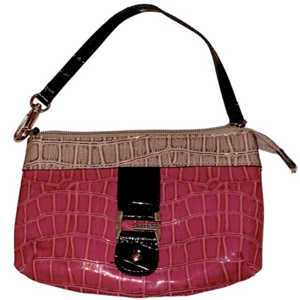 Vintage Guess Wristlet, Pink Exterior is excellent